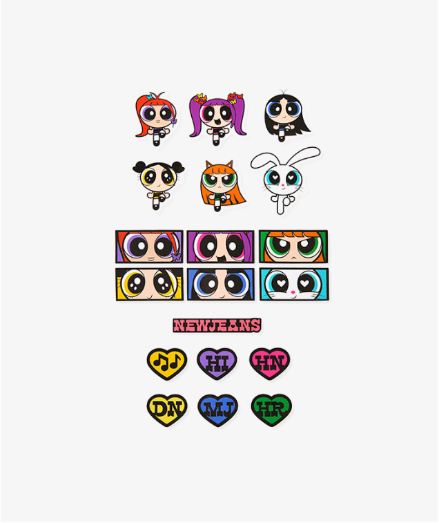 [Fanmade] NewJeans Stickers Set [10 sheets] NewJeans Universe