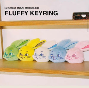 [Official] NewJeans Tokki Fluffy Keyring - NewJeans Universe