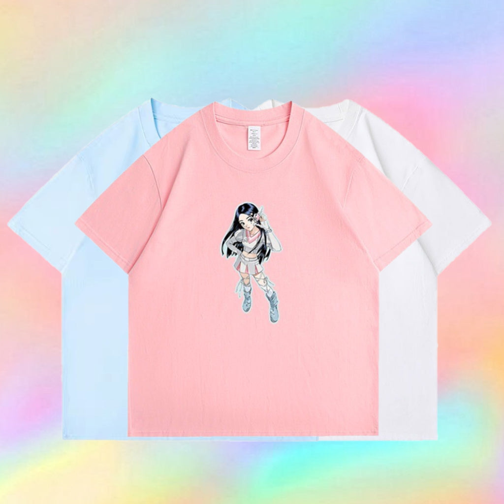 [Fan-made] NewJeans 'GET UP' Comic Girls T-shirt - NewJeans Universe