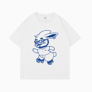[Fan-made] NewJeans 'GET UP' Bearded Gentleman Bunny Meme T-shirt