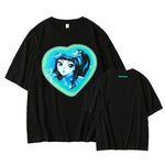 [Fan-made] NewJeans Closet 'GET UP' Comic Girl Heart Cloud Oversized T-shirt - NewJeans Universe