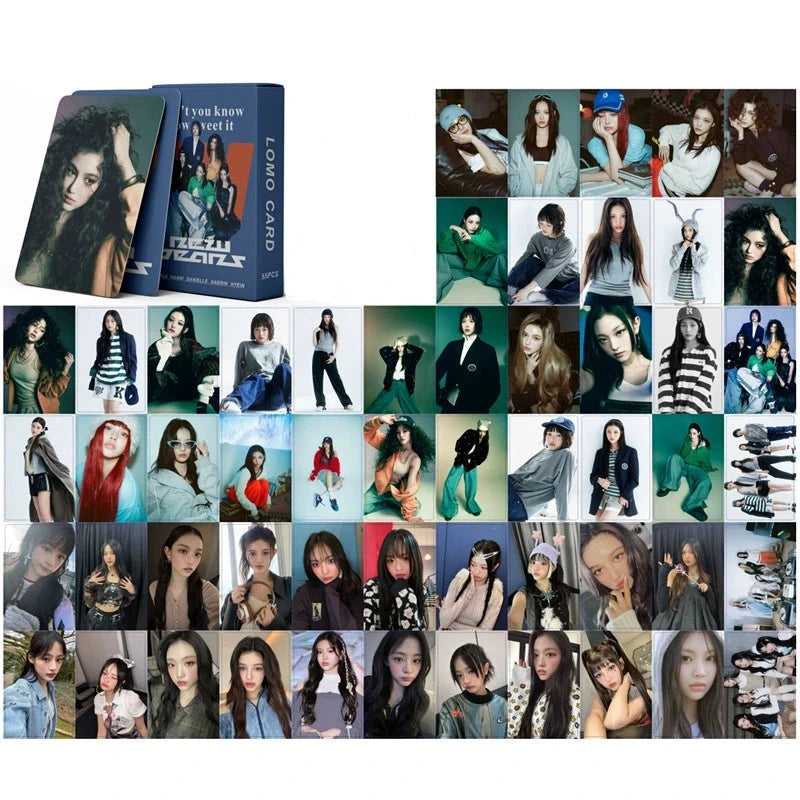 [Fan-made] NewJeans HOW SWEET LOMO Photo Cards Set [55 pcs] - NewJeans Universe