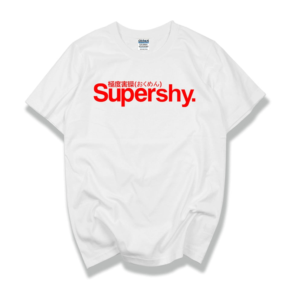Fan made NewJeans GET UP Super Shy Meme Typography T shirt