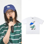[Fan-made] NewJeans 'MIN HEE JIN' Rabbit Meme T-shirt - NewJeans Universe