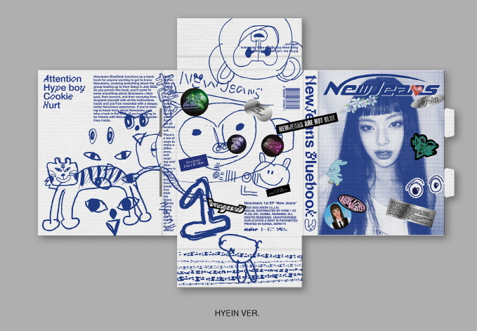 [Official] NewJeans 1st EP 'New Jeans' Bluebook ver. [Member Option Available] - NewJeans Universe