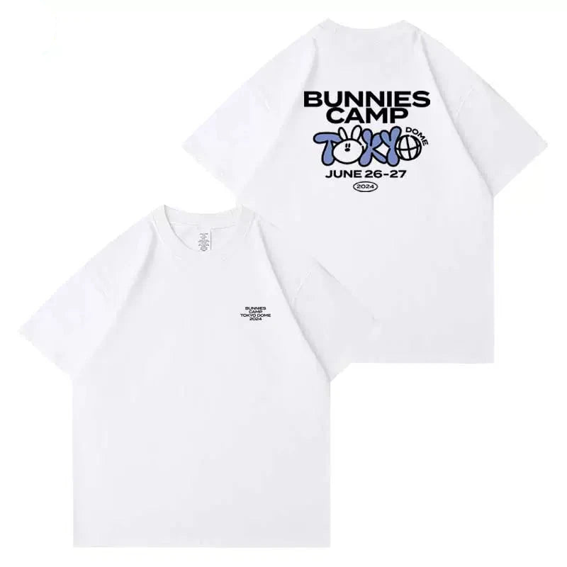 【公式】NewJeans Tシャツ BUNNIES CAMP 2024 白 L NewJeans | BUNNIES CAMP 2024 TOKYO DOME T-SHIRTS (WHITE)|T