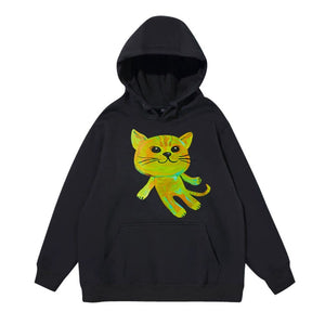 [Fan-made] NewJeans HAERIN CLOSET Black Kitten Hoodie