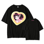 [Fan-made] NewJeans Closet 'GET UP' Comic Girl Heart Cloud Oversized T-shirt - NewJeans Universe