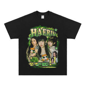 T-shirt Unisexe Décontracté JSZHCB – Imprimé Rétro – Taille XXS à 4XL - 8