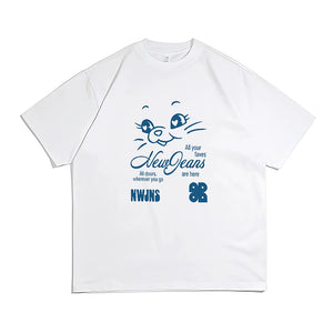 [Fan-made] NewJeans Bunny Face T-shirt