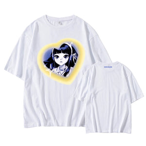 [Fan-made] NewJeans Closet 'GET UP' Comic Girl Heart Cloud Oversized T-shirt