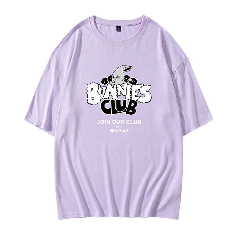 独特の上品 NewJeans Fan-made] 2023 T-shirt Oversized CLUB BUNNIES アイドル