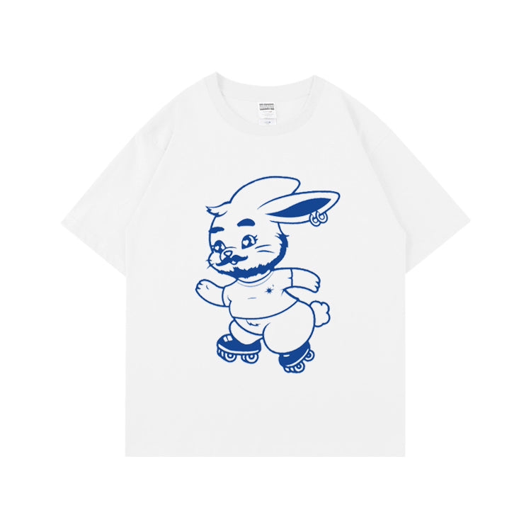 [Fan-made] NewJeans 'GET UP' Bearded Gentleman Bunny Meme T-shirt - NewJeans Universe