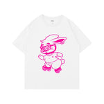 [Fan-made] NewJeans 'GET UP' Bearded Gentleman Bunny Meme T-shirt - NewJeans Universe