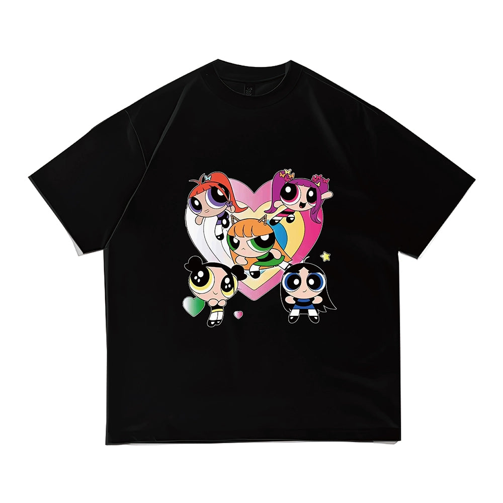 [Fan-made] NewJeans 'GET UP' Powerpuff Vintage T-shirt - NewJeans Universe